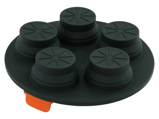 5 Cup Muffin Tray Air Fryer Insert - 21cm Round Collapsible Silicone