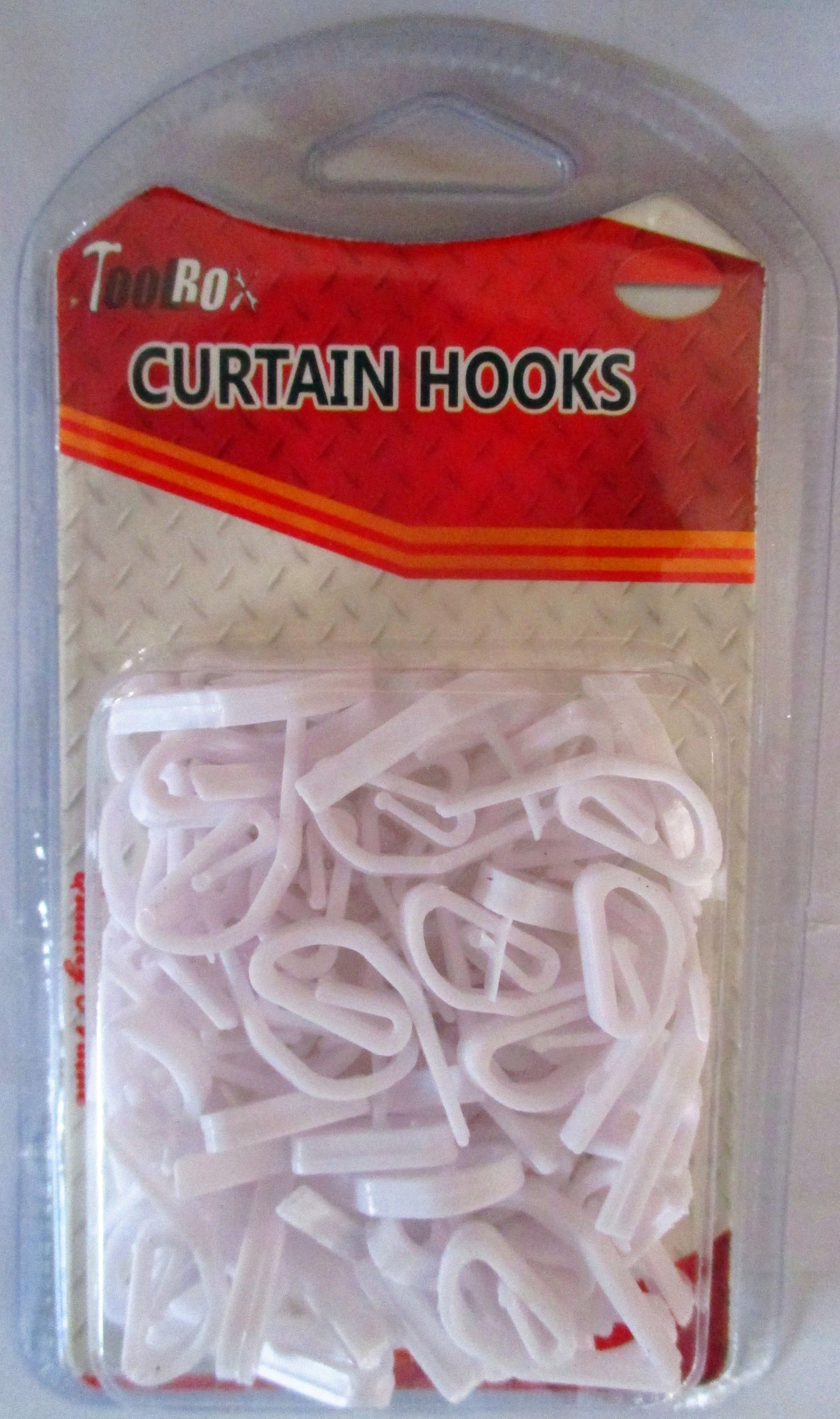 CURTAIN HOOKS PLASTIC 60pc