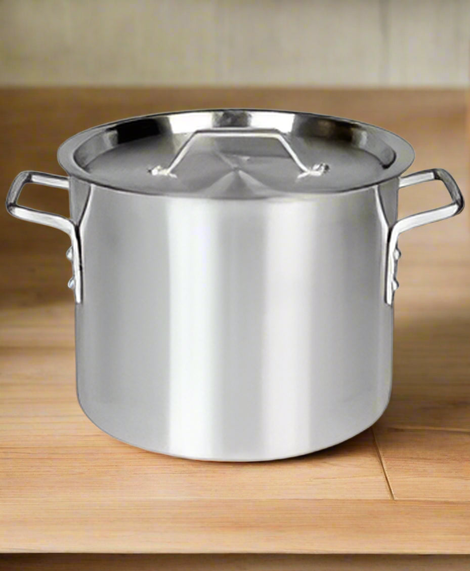 Stock Pot 12 L with Lid Stainless Steel