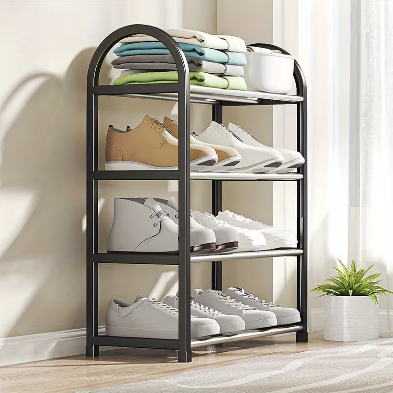 4Tier Simple and Practical Stackable Standing Shoe Rack