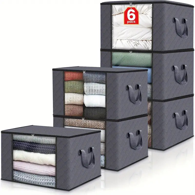 3pcs Large Foldable Fabric Storage Boxes