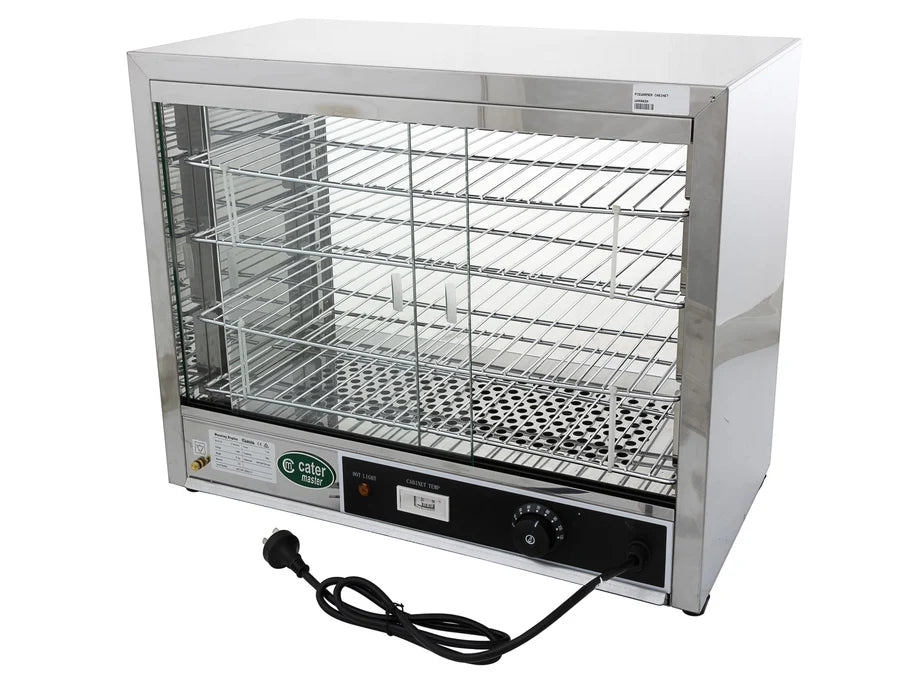 0.6m Commercial Pie Warmer 4 Shelf - 1.0kW Electric - Hot Food Display Cabinet