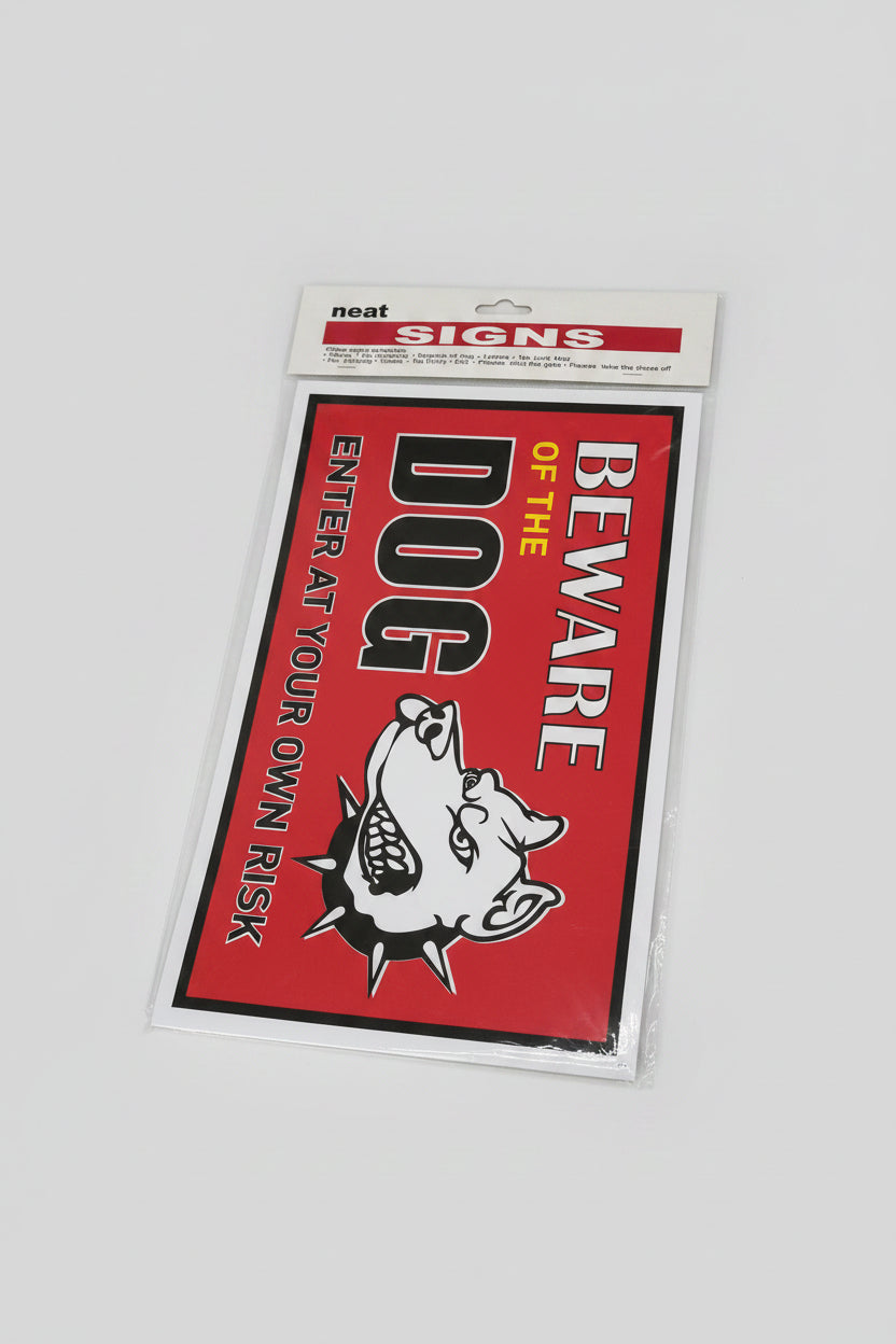 Sign- Be aware of Dog
