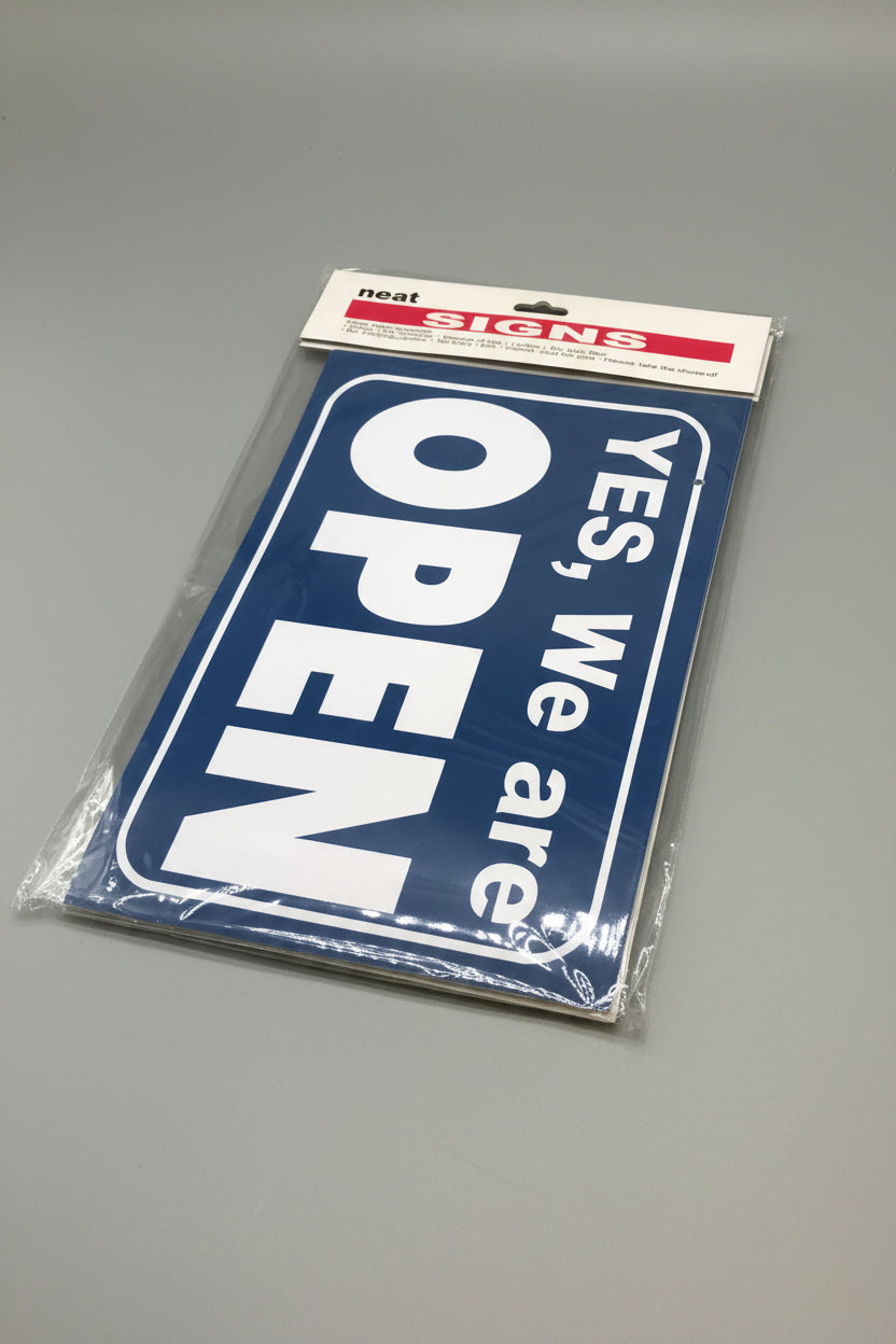 Sign- Open & close