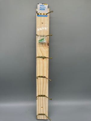 Over The Door Wooden Hook Rack