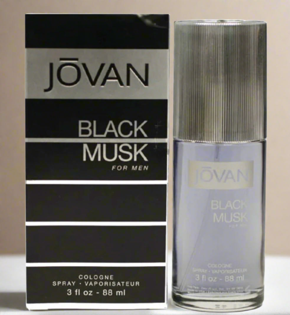 JOVAN BLACK MUSK FOR MEN 3 OZ COLOGNE