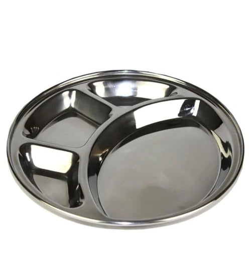 Stainless Steel Partition Plate / Thali with 4 section