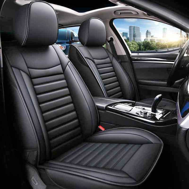 Leather Car Seat Covers - Black