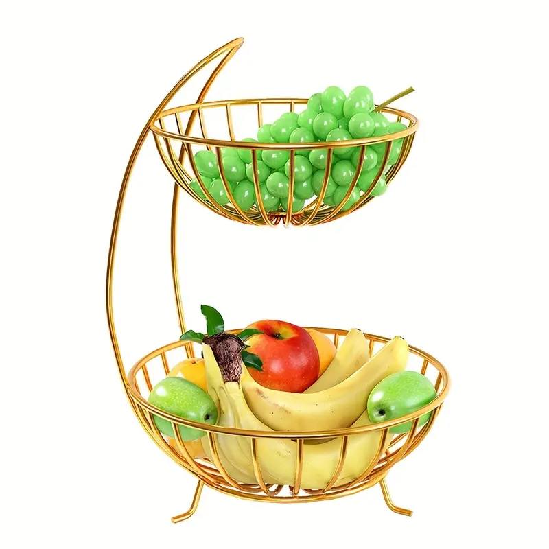 Fruit Basket 2 Tier Gold Type 2