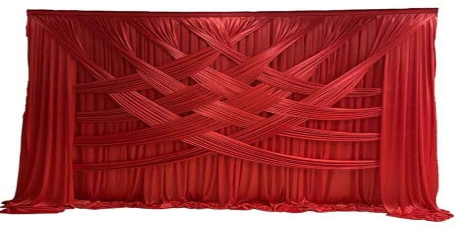 Backdrop 8 Pcs Drape - Red