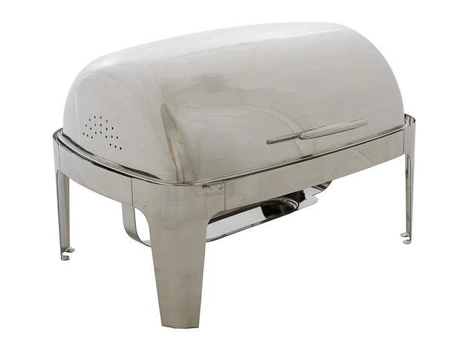 8L Chafing Dish 2x 1/2GN Food Warmer | Commercial 201 Stainless Steel Bain Marie