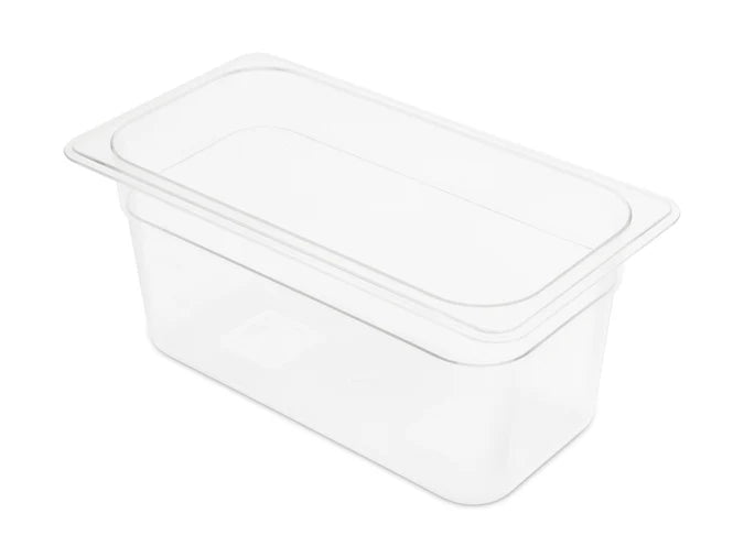 1/3GN 150mm Gastronorm Pan - Clear Polycarbonate - Food Grade