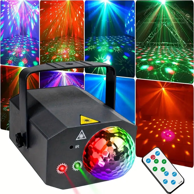 thumbnail image 2 of Disco Ball Decor Luditek Sound Activated Party R Gb Disco Ball Light W/ Remote Control Dj Lighting,Strobe Lamp 7 Modes Stage Par Light For Home Dance Parties Bar Sound Effect Remote 2 of 10