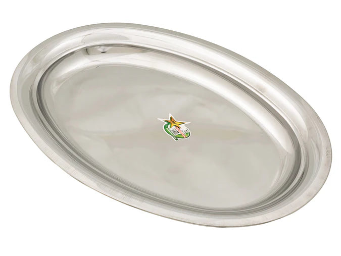 50cm Oval Platter Tray | Commercial Kitchen 18/10 Stainless Steel Platters Trays