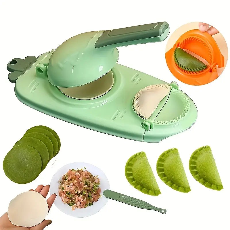 2-in-1 Manual Dumpling Maker & Skin Cutter