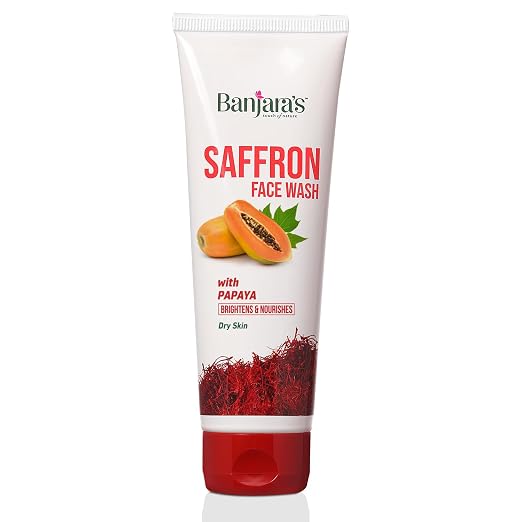 SAFFRON FACE WASH WITH PAPAYA -DRY SKIN -50ML