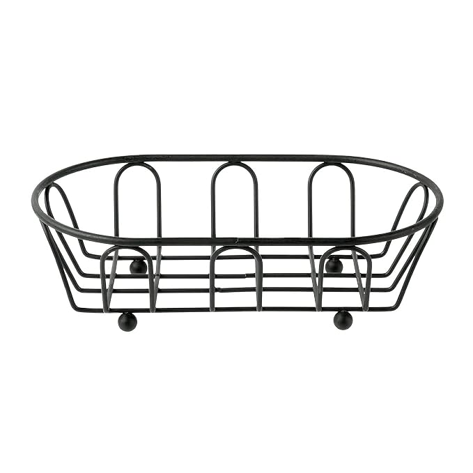 Metal Wire Basket, Iron, Black