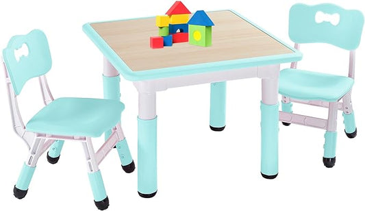 3 Level Height Adjustable Table and Chair Set for Kids