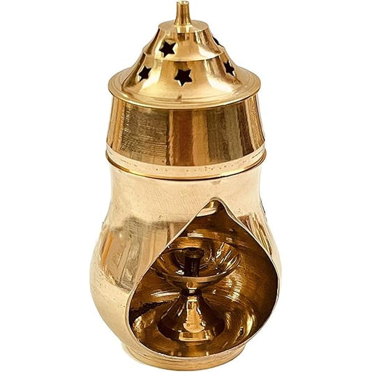 Brass Camphor Aroma Incense Burner Lamp Diffuser