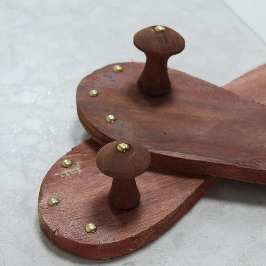 Dharmsaar Wooden khadau for Men and Women