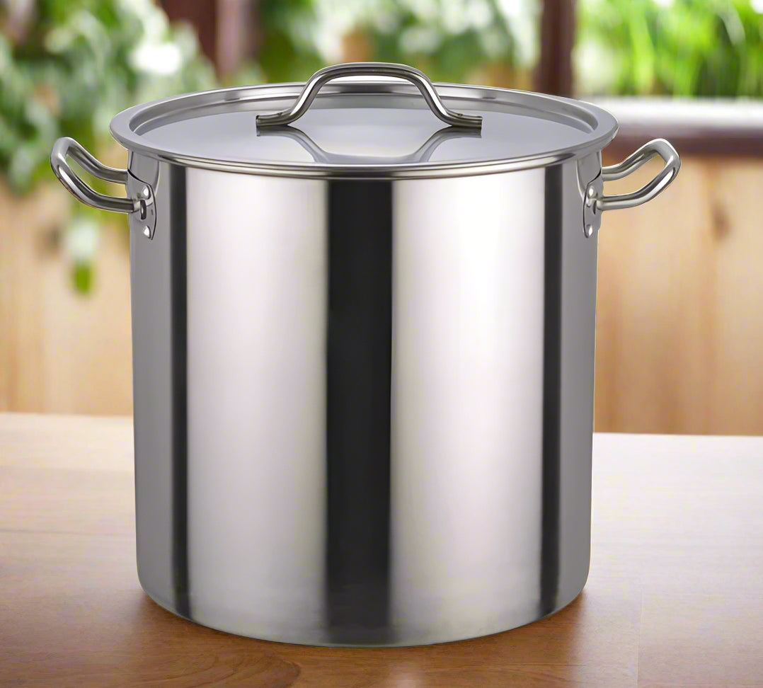 Stock Pot 70L with Lid Stainless Steel