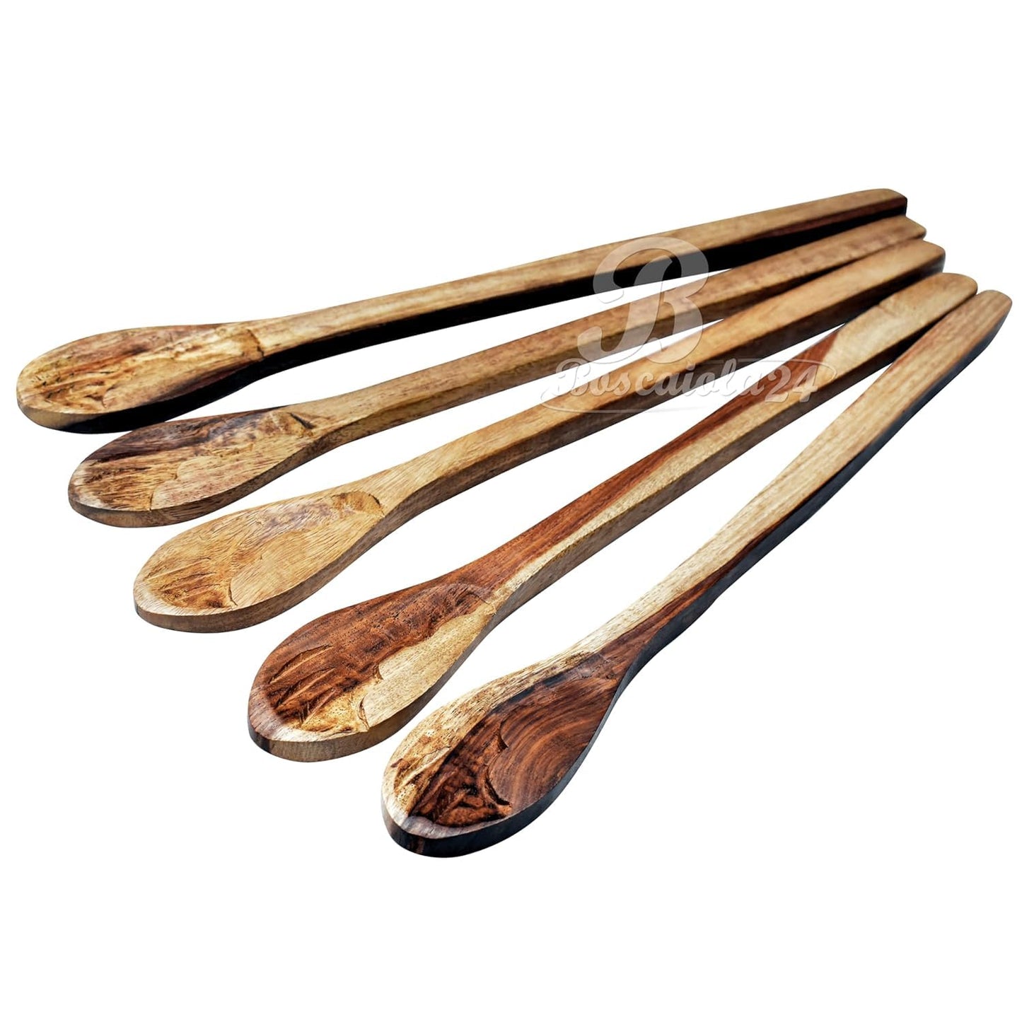 Wooden Hawan Puja Spoon Havan Spoons for Pooja (Brown) Pouring Ghee in Hawankund, Yagya, Ahuti Pooja