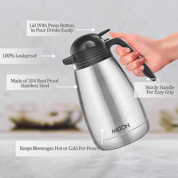 Milton Thermosteel Carafe 24 Hours Hot or Cold Tea/Coffee Pot