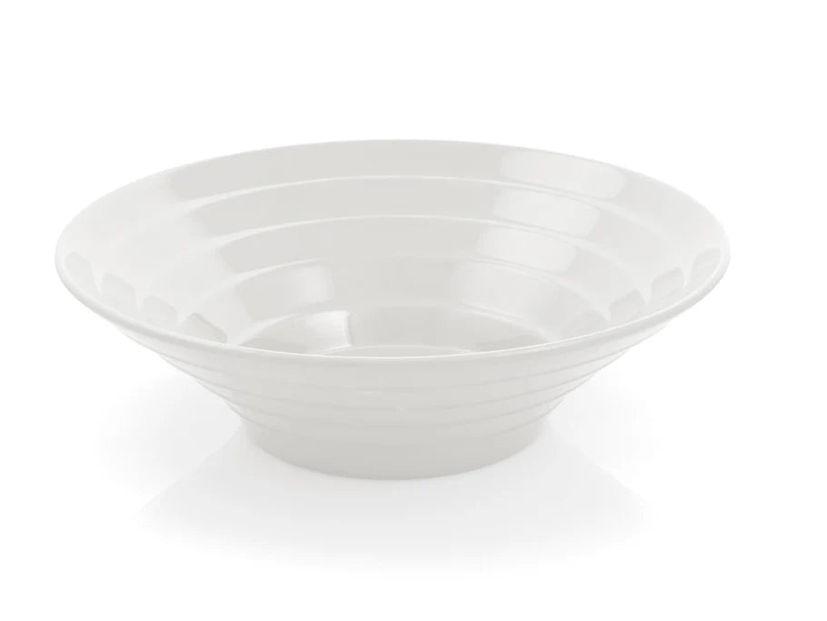 White Round Fruit Bowl Melamine 35cm