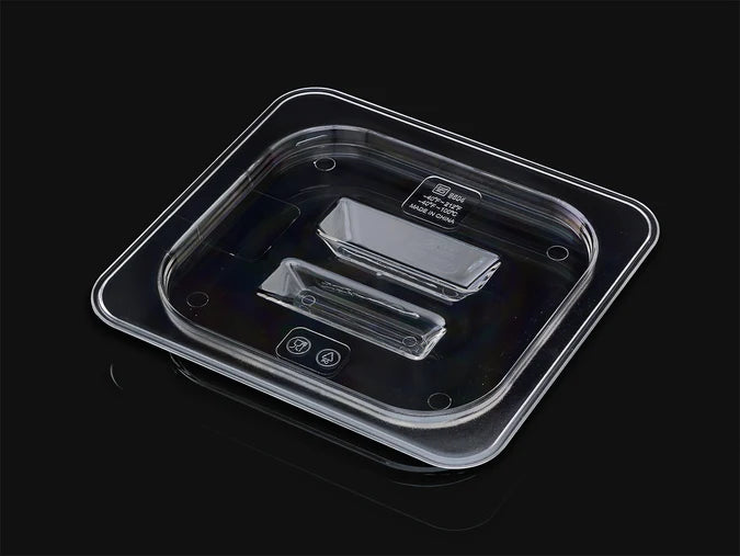 Food Storage Bin Lid 1/6 GN Clear Poly Lid