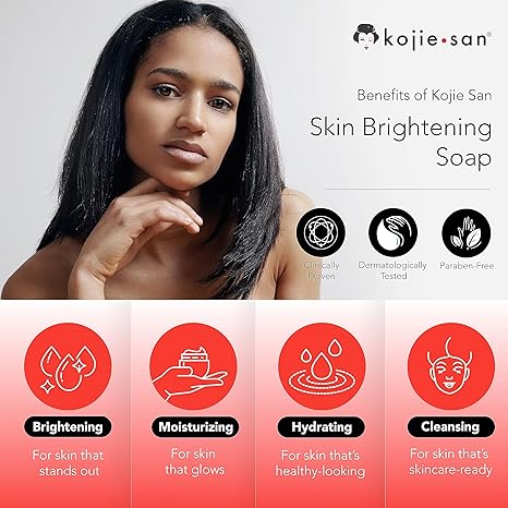 kojie San Skin Lightening Soap Original Kojic Acid Soap that Reduces Dark Spots, Hyperpigmentation