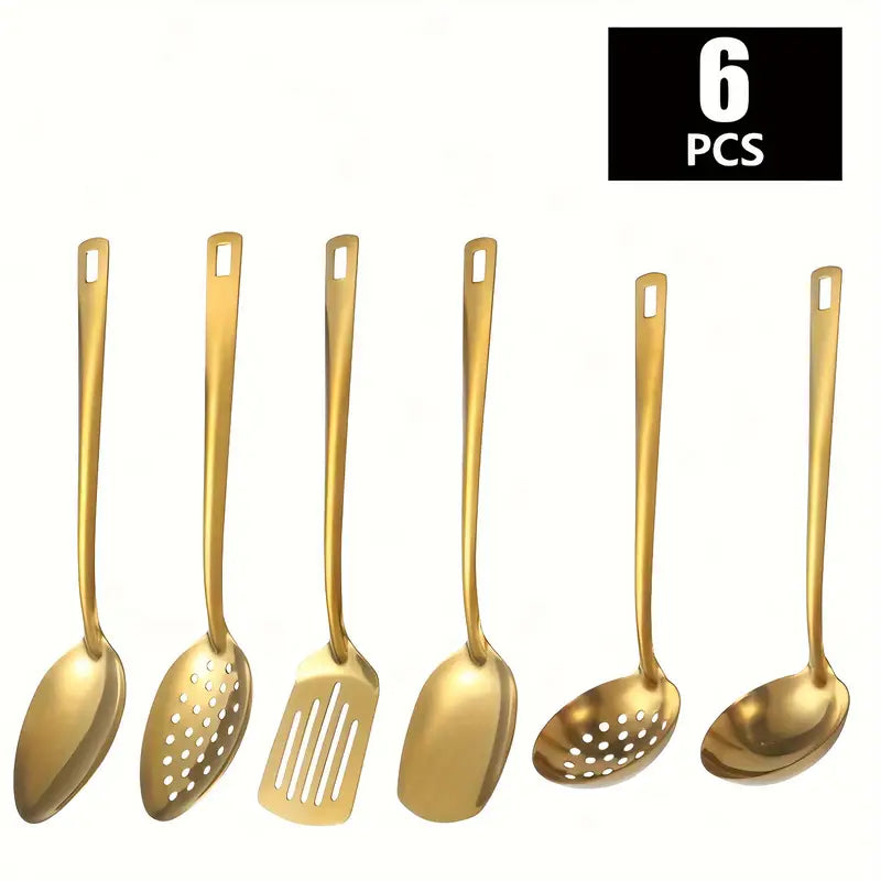 Set Of 6pcs Stainless Steel Kitchen Utensils