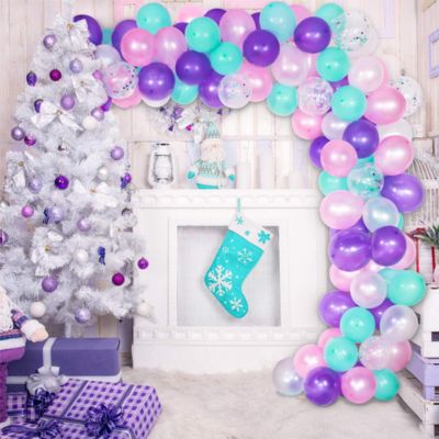 Balloons Garlands Kit- Violet, Pink, White, Blue