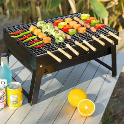 Portable Outdoor Folding Barbeque Charcoal BBQ Grill TL353
