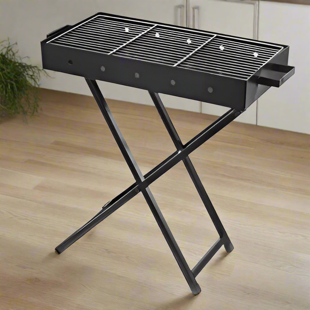 Portable Folding Charcoal Barbeque Traditional Grill BBQ