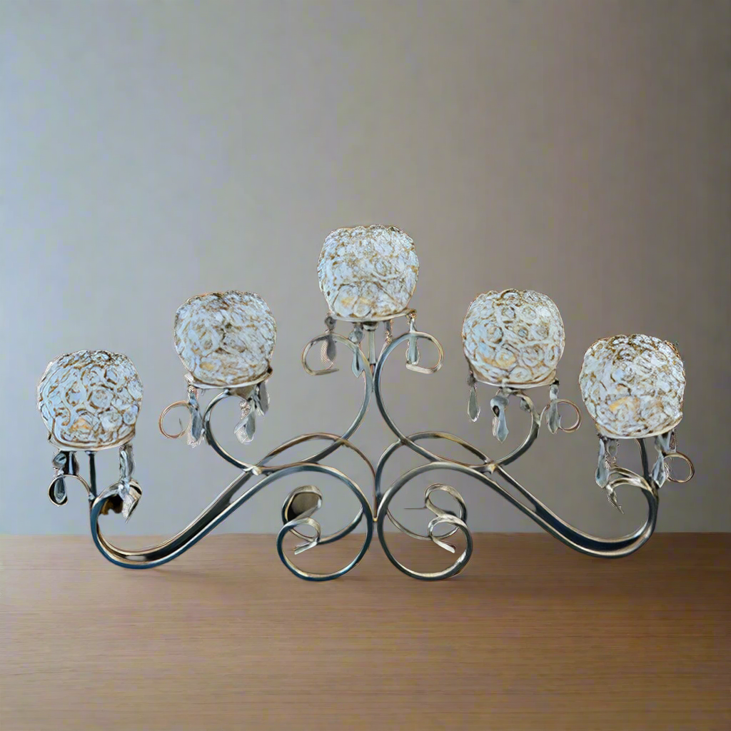 Candle Holder 7 Rose Gold