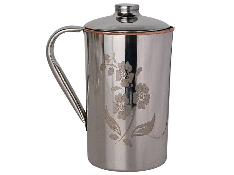 Steel Finish Copper Jug