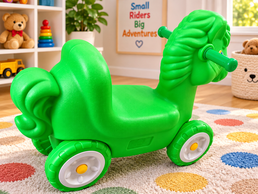 Kids' Horse Ride-On Toy with Wheels - Durable and Safe Design