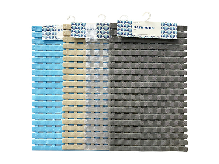 Super Heavy Duty Plastic Anti-Slip Bathroom Mat - 70x40cm - 4 Colours