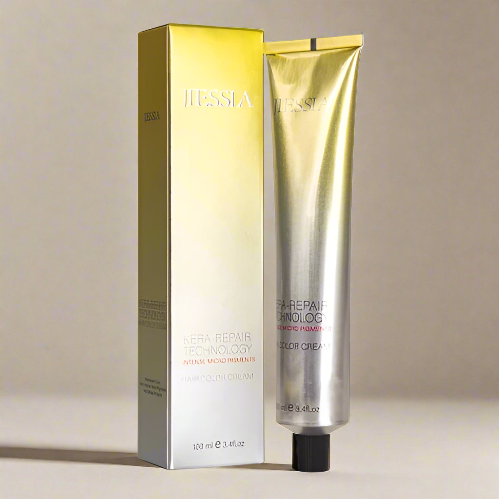 Jiessia Kera Repair treatment Hair Color Cream-7/1-Medium Blonde Ash