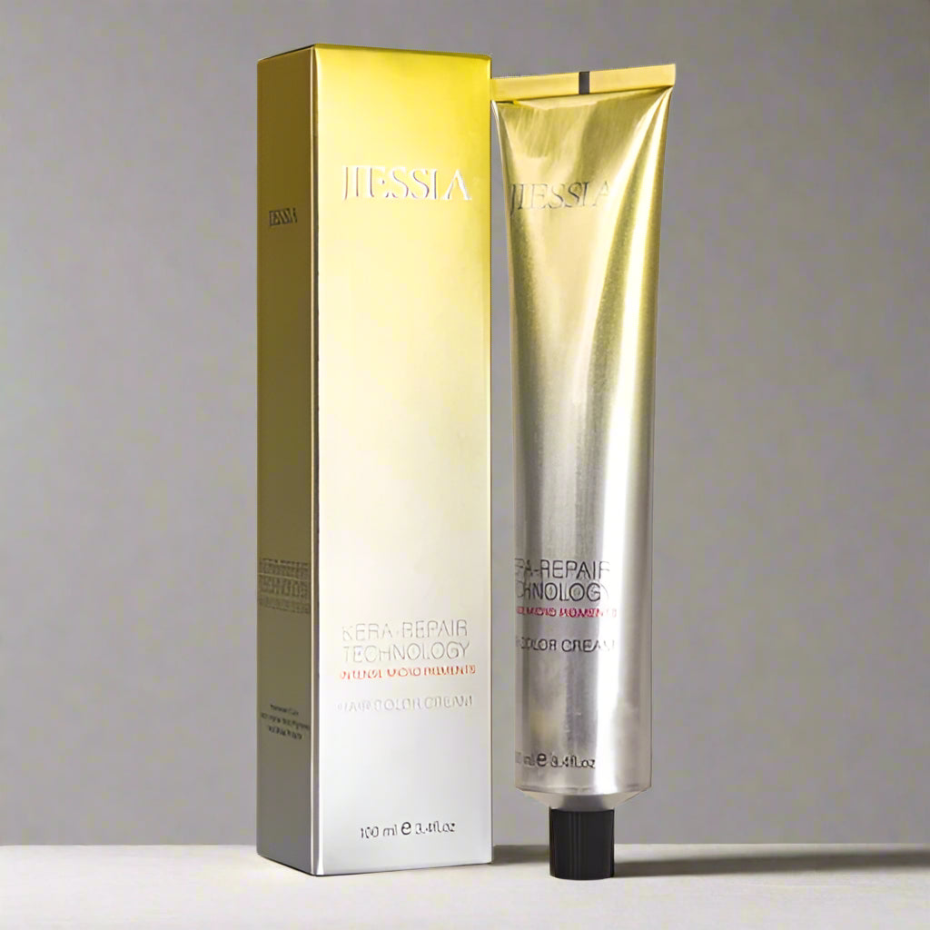 Jiessia Kera Repair Treatment Hair Color Cream-9/37-Very Light Blonde Gold Brown