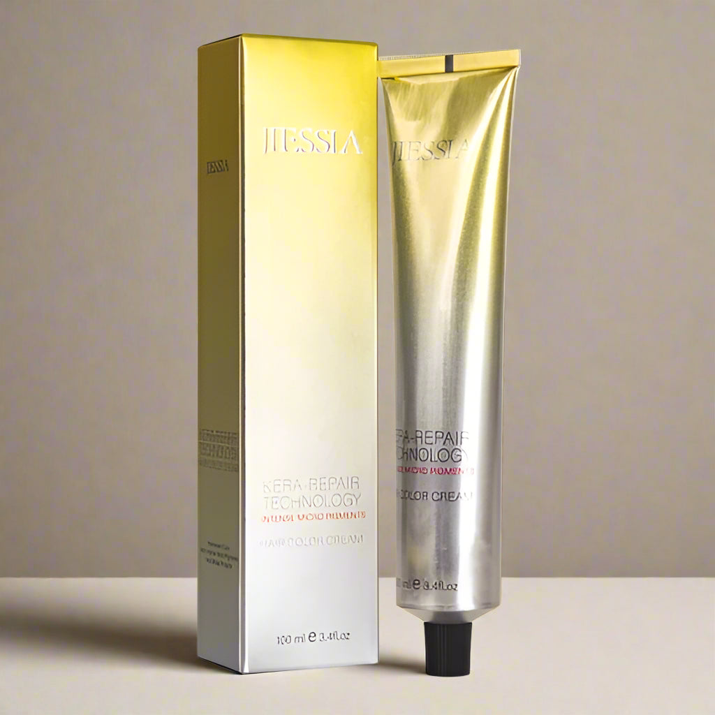 Jiessia Kera Repair Treatment Hair Color Cream-11/75-Ultra Blonde Brown Mahogany