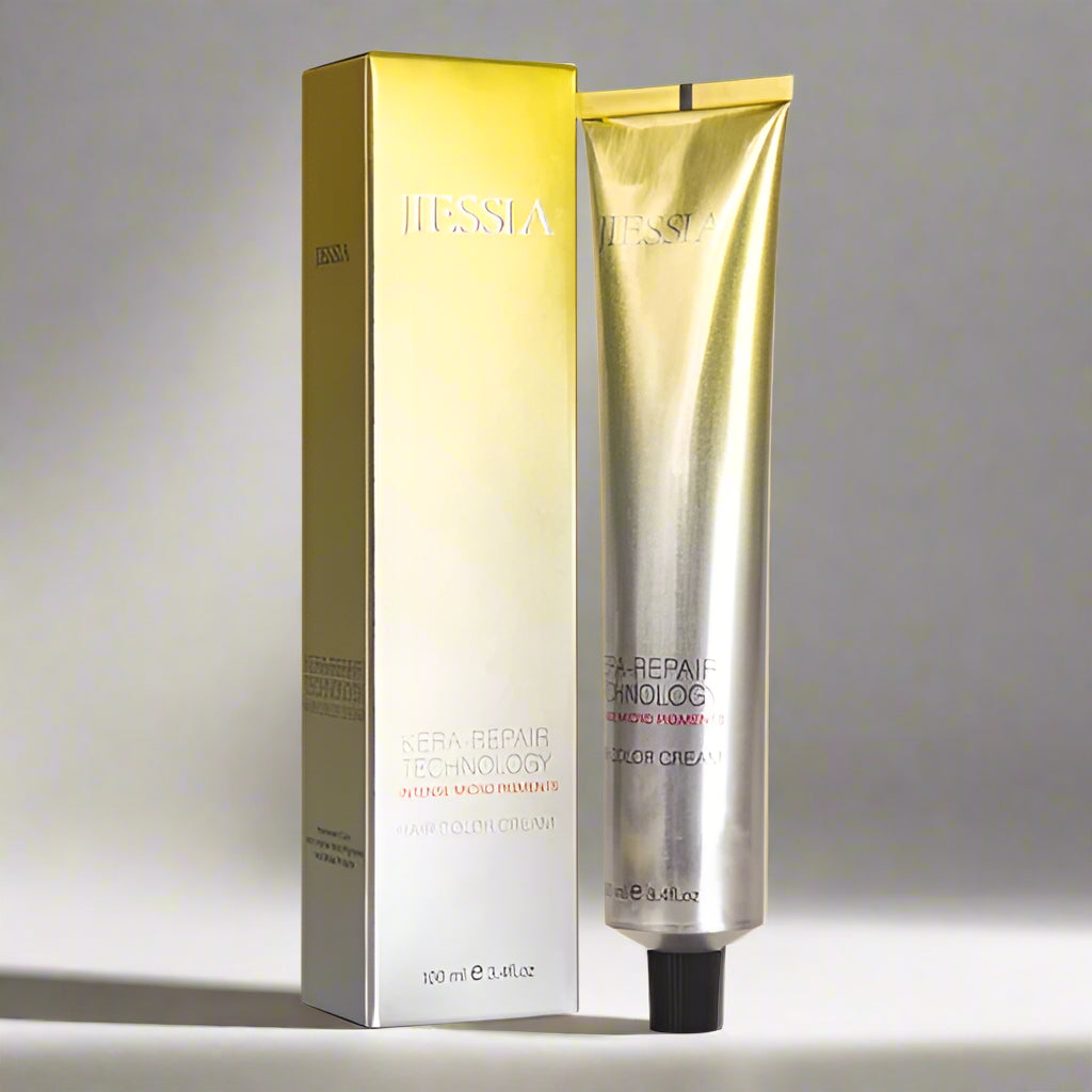 Jiessia Kera Repair Treatment Hair Color Cream-8/37-Light Blonde Gold Brown