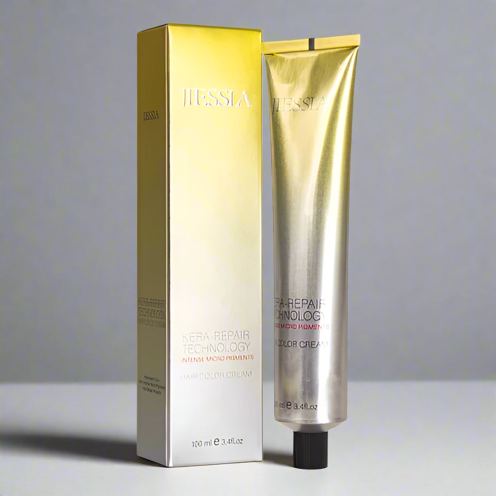 Jiessia Kera Repair Treatment Hair Color Cream-9/1-Very Light Blonde Ash