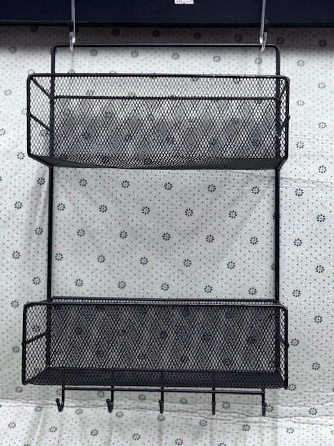 Metal Storage Rack - No Drilling Required, Suitable for Home, Office, Kitchen and Bathroom