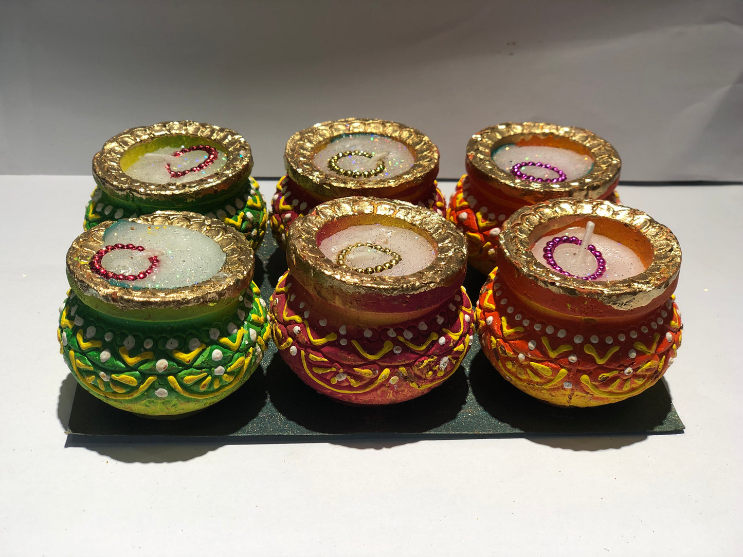 Matki Diya Set of 6 Style 2