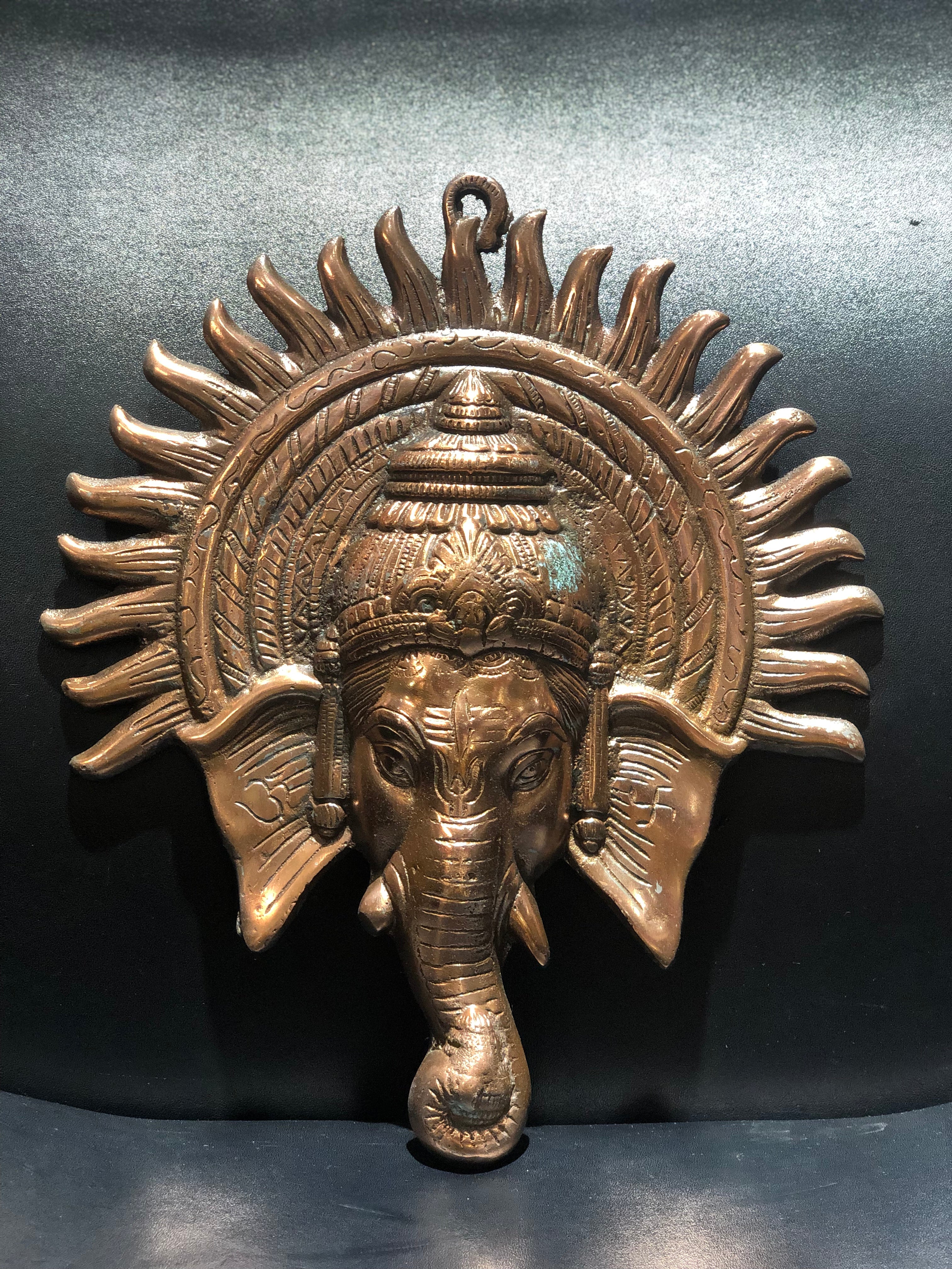 Copper Ganesh Wall Hanging Style-3 – Big Bazaar