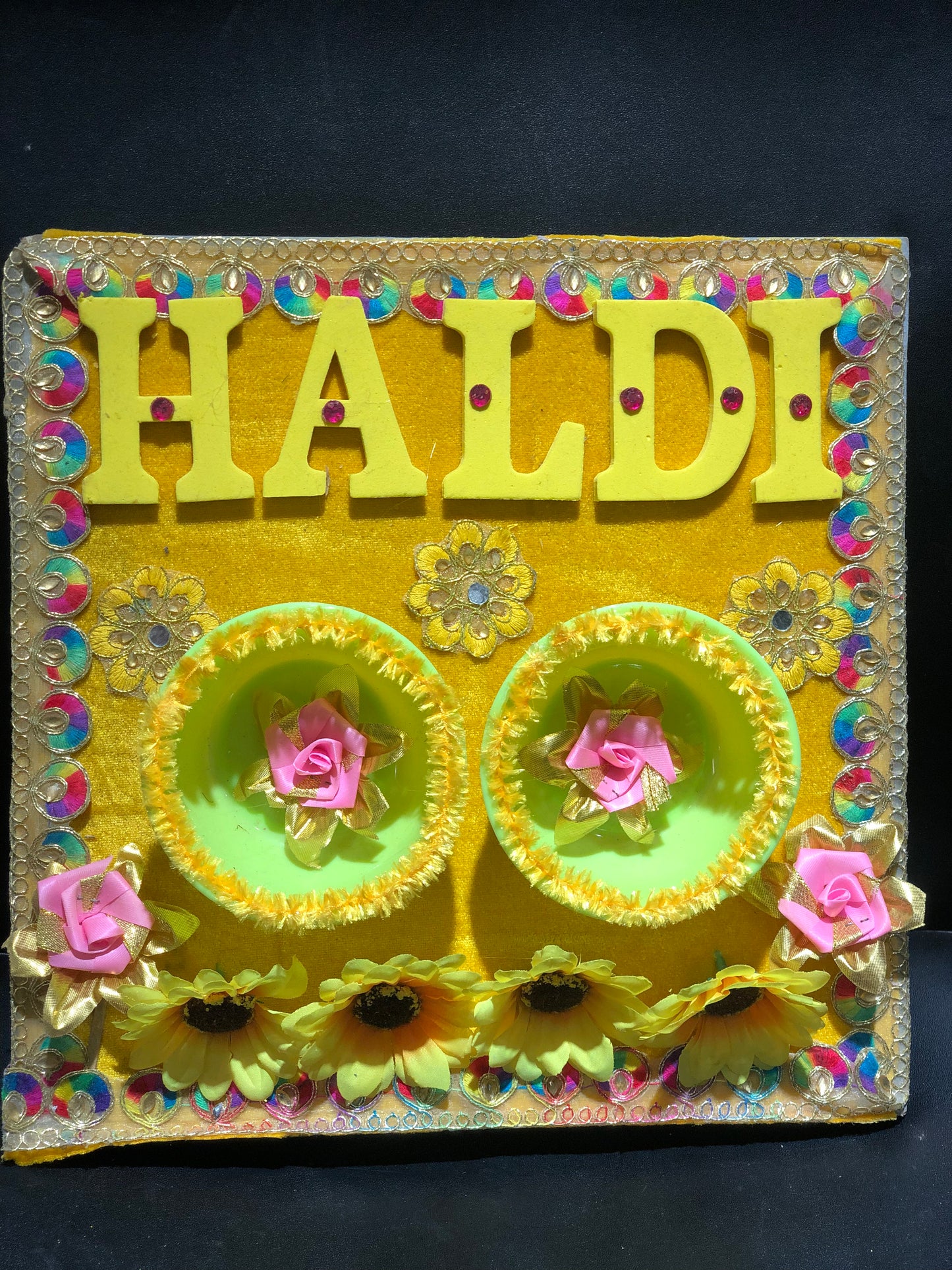 Wedding Decorative Tray - Haldi Platter