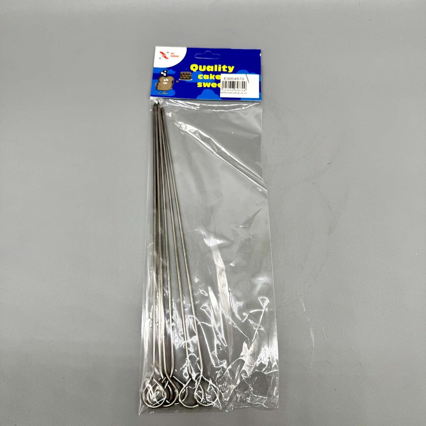 Stainless Steel BBQ Skewer (6pcs, L:25cm)