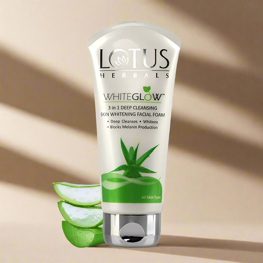 Lotus Herbals WhiteGlow 3-In-1 Deep Cleansing Skin Whitening Face Wash - 100 gm