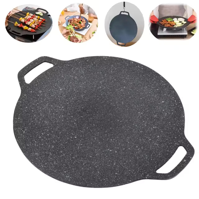 Portable Barbeque Plate - Round - Non Stick 34CM
